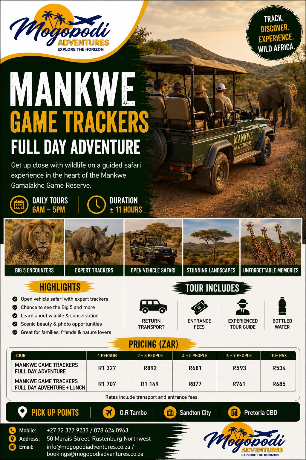 Mogopodi package trip