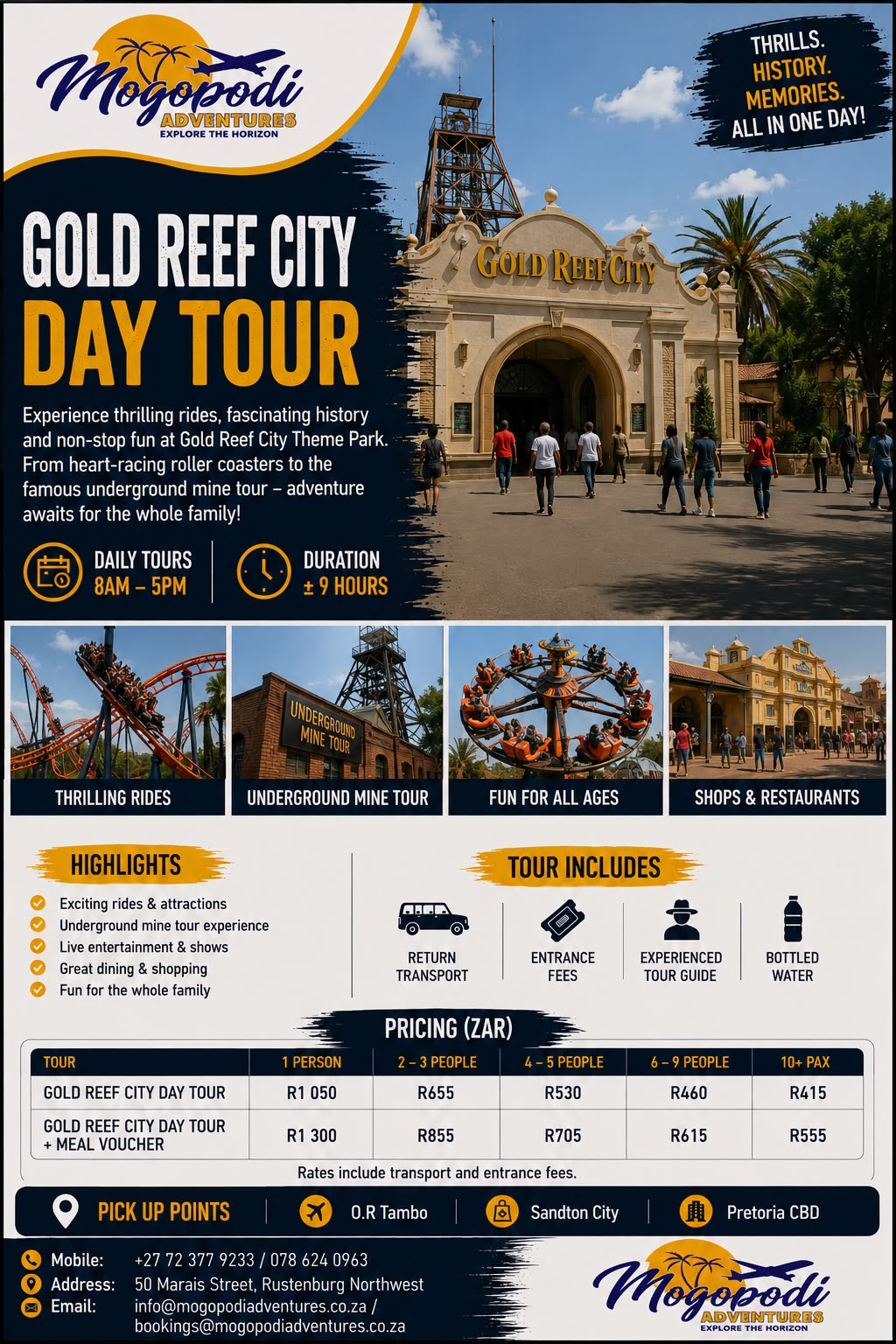 Mogopodi package trip