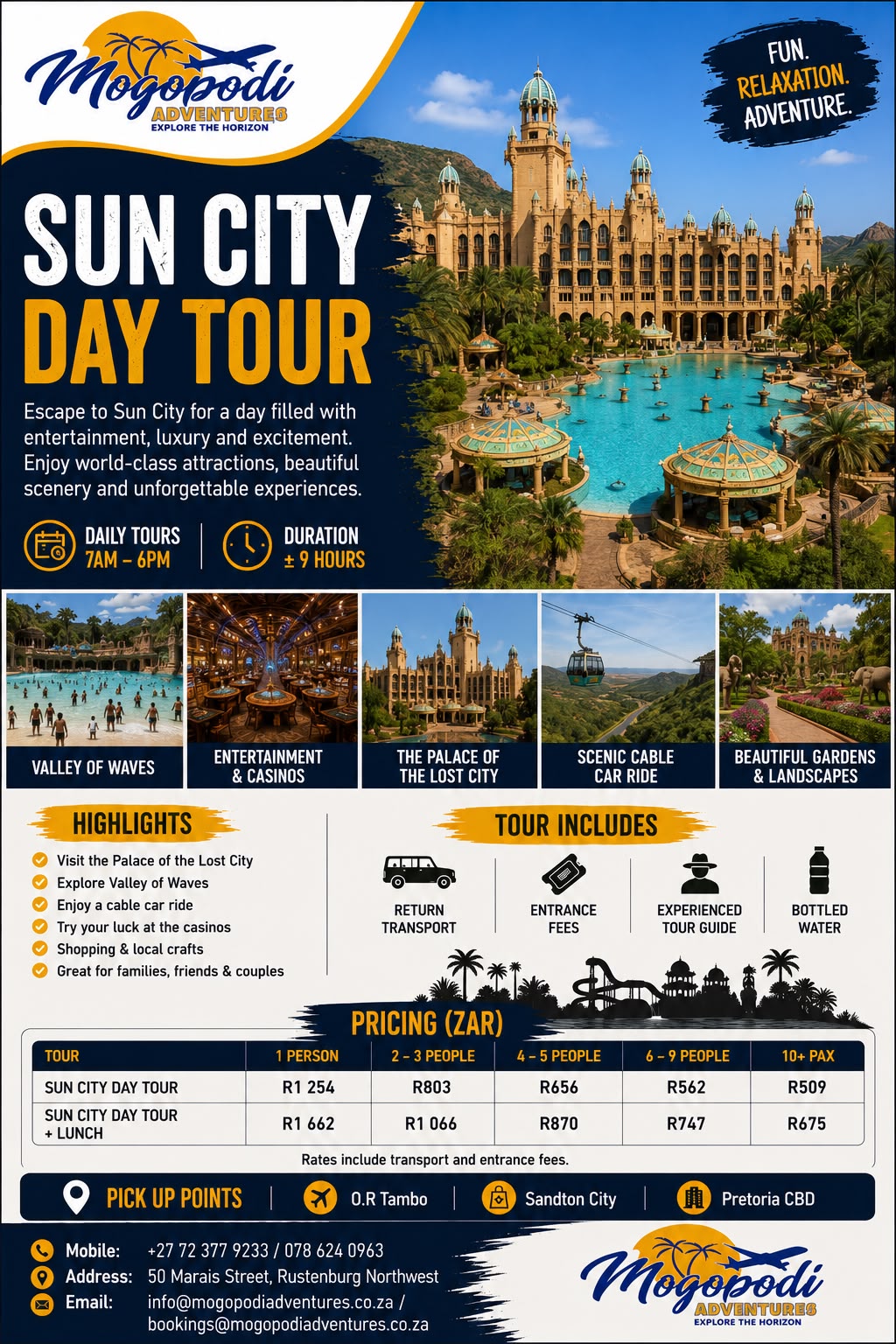 Mogopodi package trip