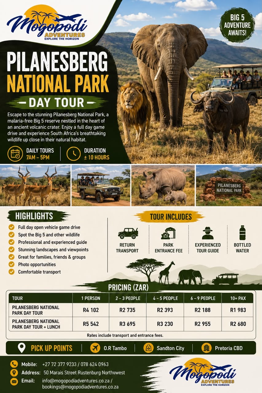 Mogopodi package trip